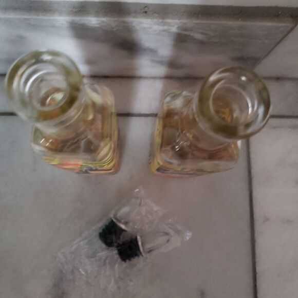 Gourmet Traditions Glass Condiment Bottles, SET OF 2 New in box - Picture 3 of 10